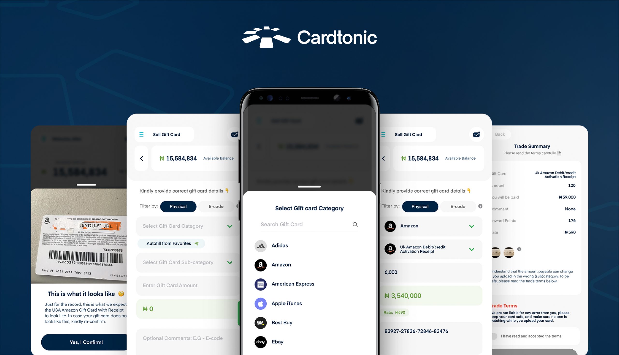 Sell gift cards on Cardtonic