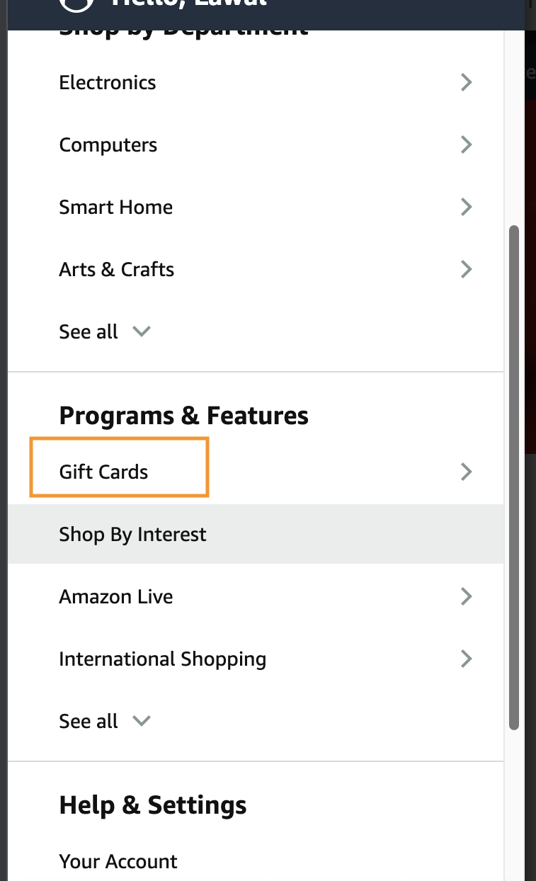 How To Redeem An Amazon Gift Card: Step 2
