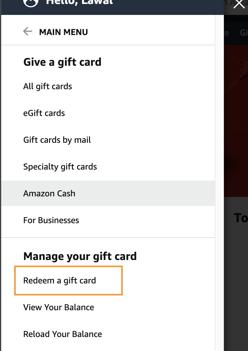 How To Redeem An Amazon Gift Card: Step 3